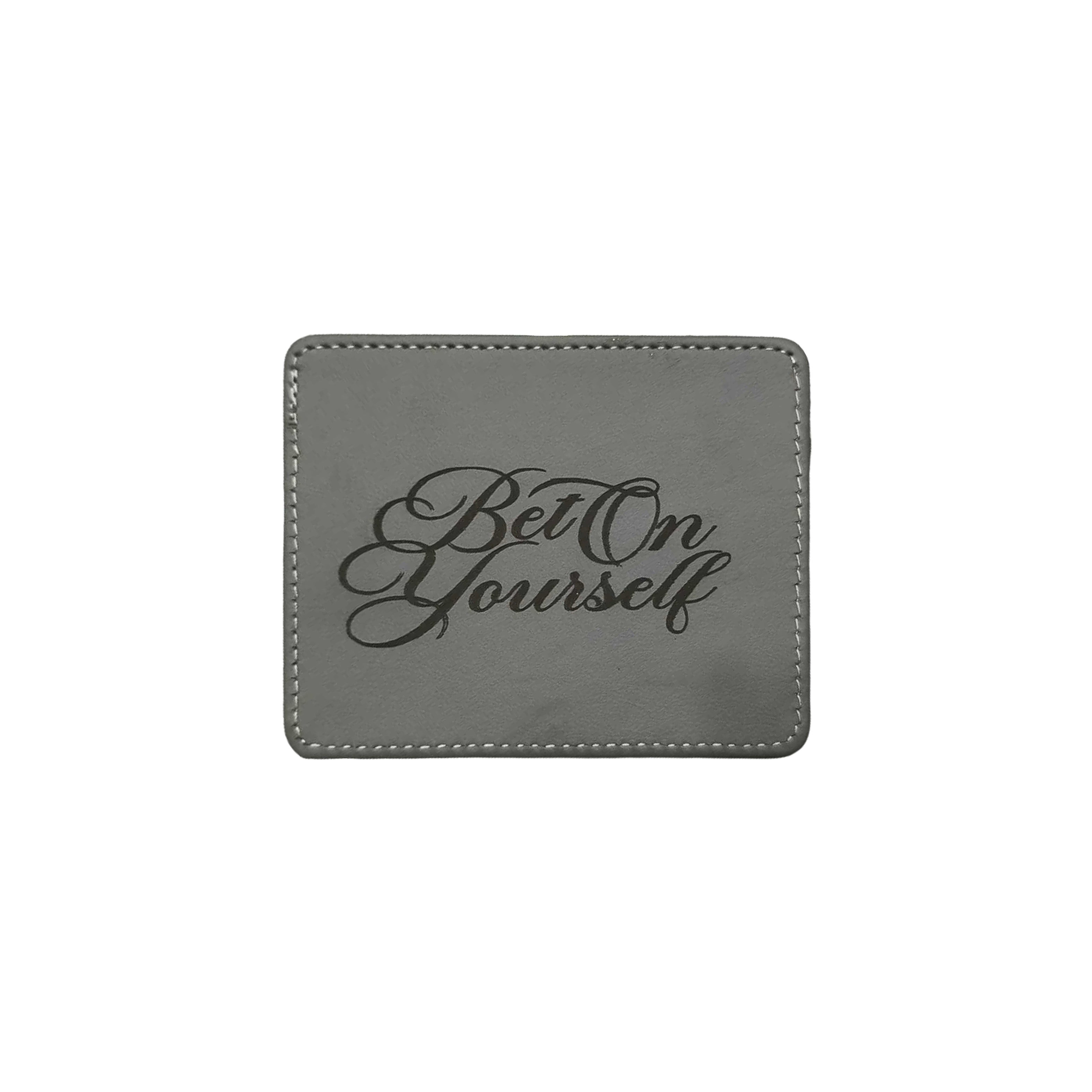 SCRIPT CARD HOLDER IN GRAY