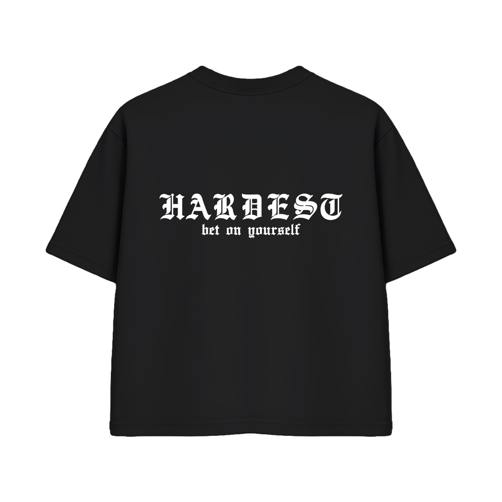 SIGNATURE BOXY TEE IN BLACK