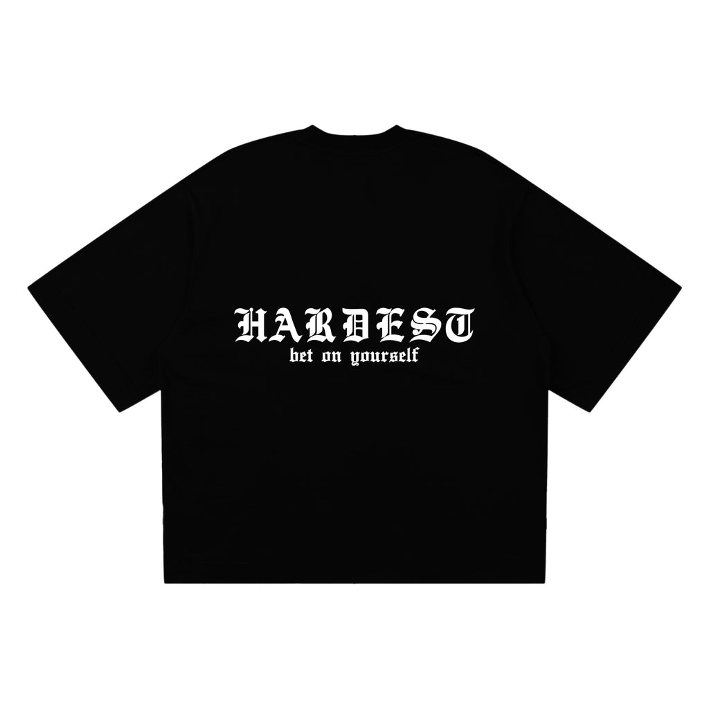 SIGNATURE BOXY TEE IN BLACK