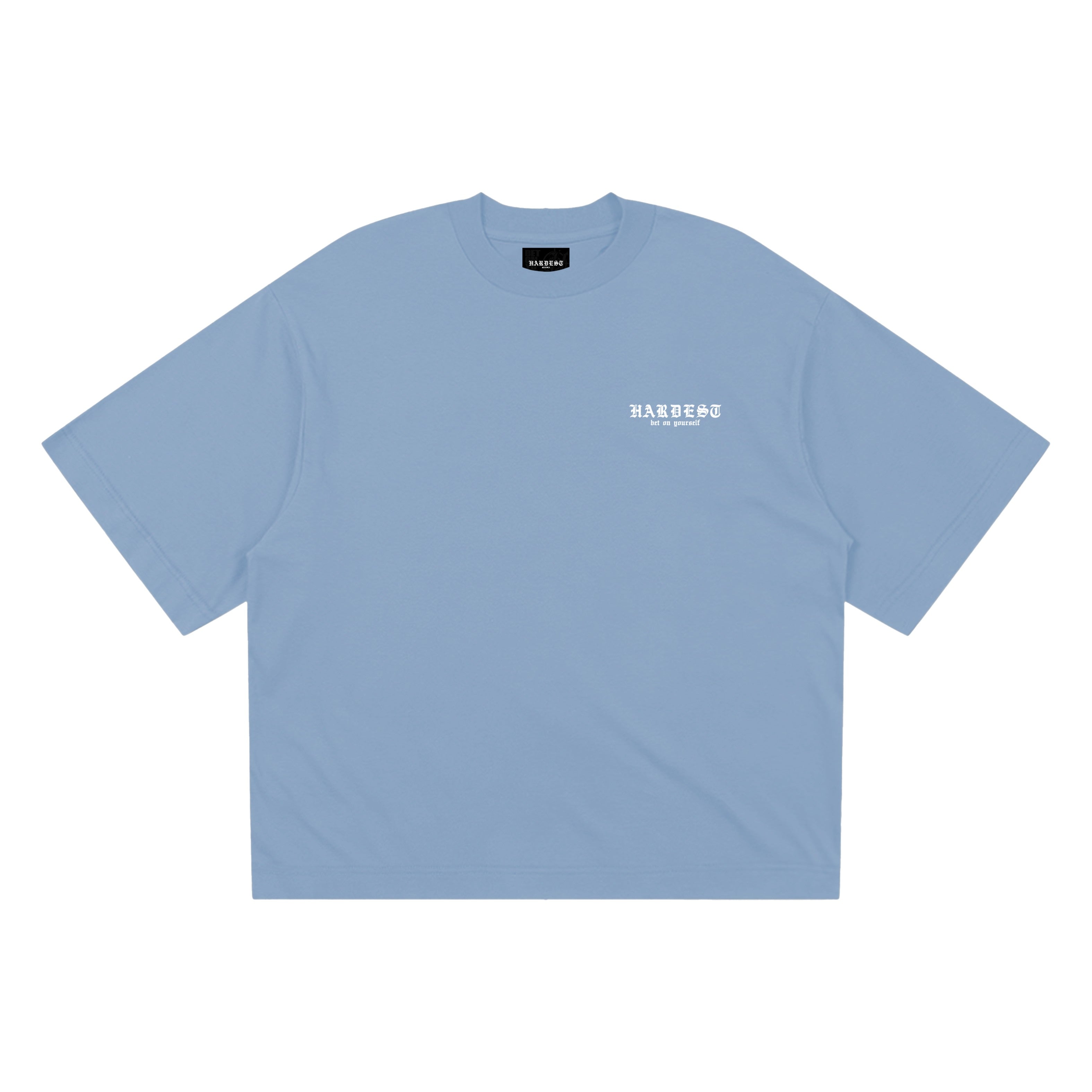 SIGNATURE BOXY TEE IN POWDER BLUE
