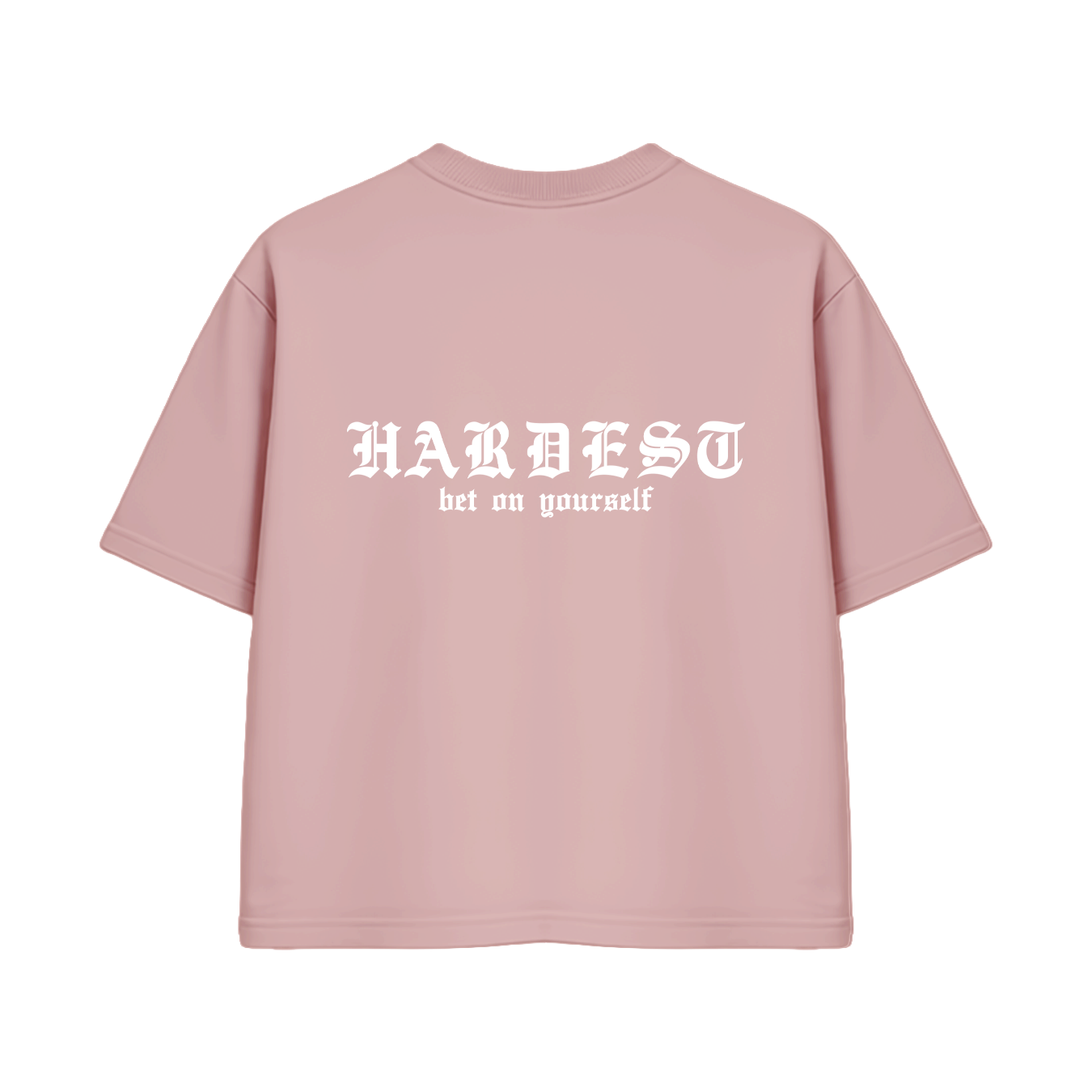 SIGNATURE BOXY TEE IN SALMON PINK