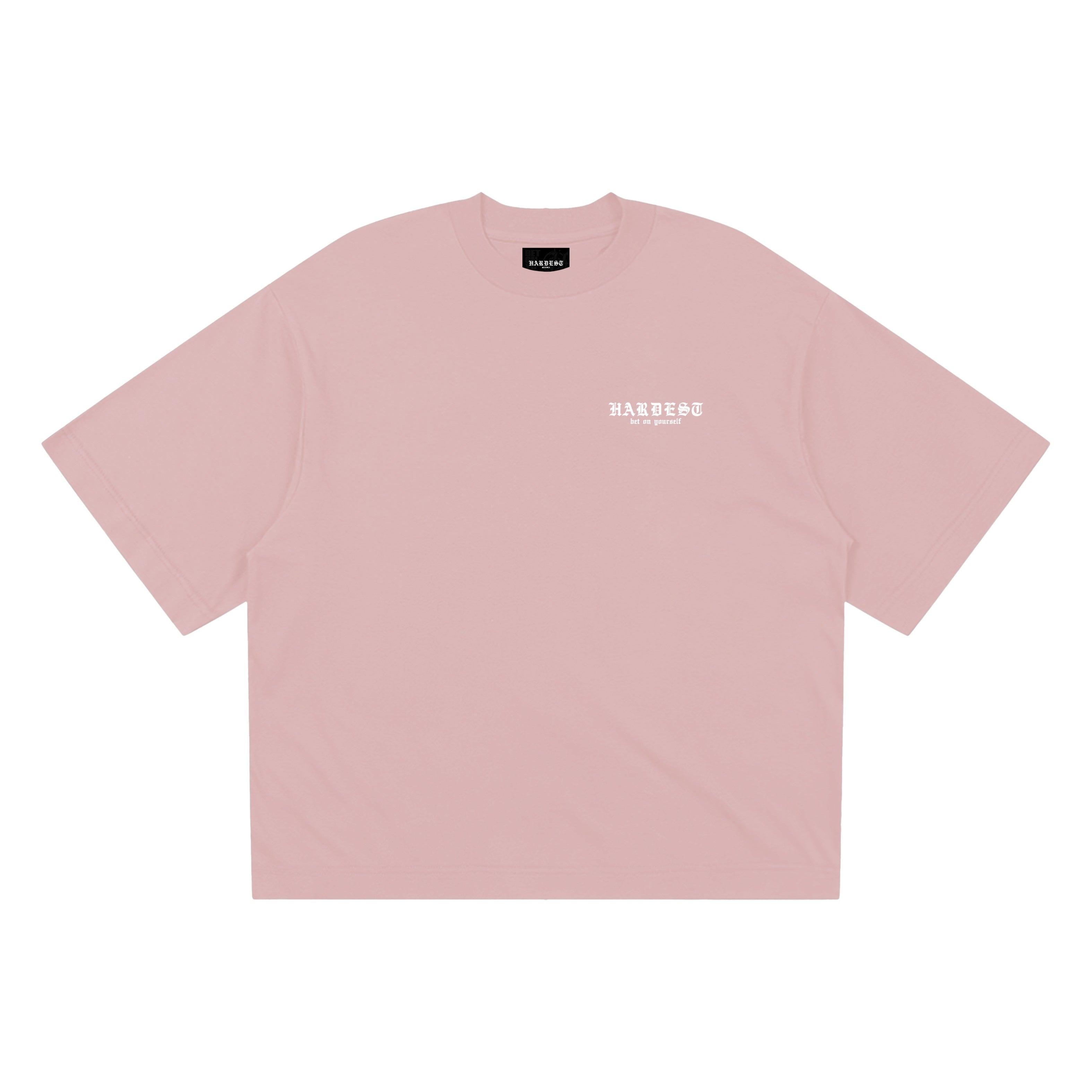 SIGNATURE BOXY TEE IN SALMON PINK