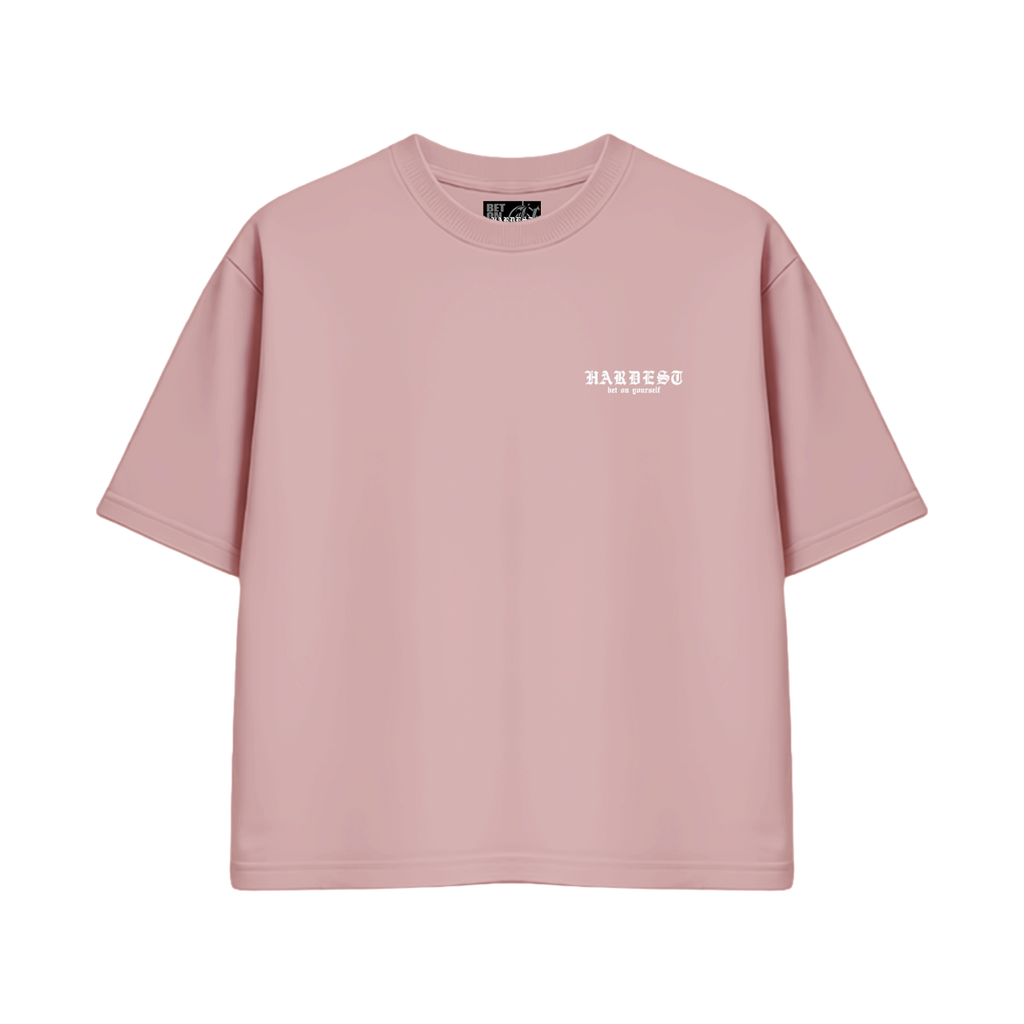 SIGNATURE BOXY TEE IN SALMON PINK