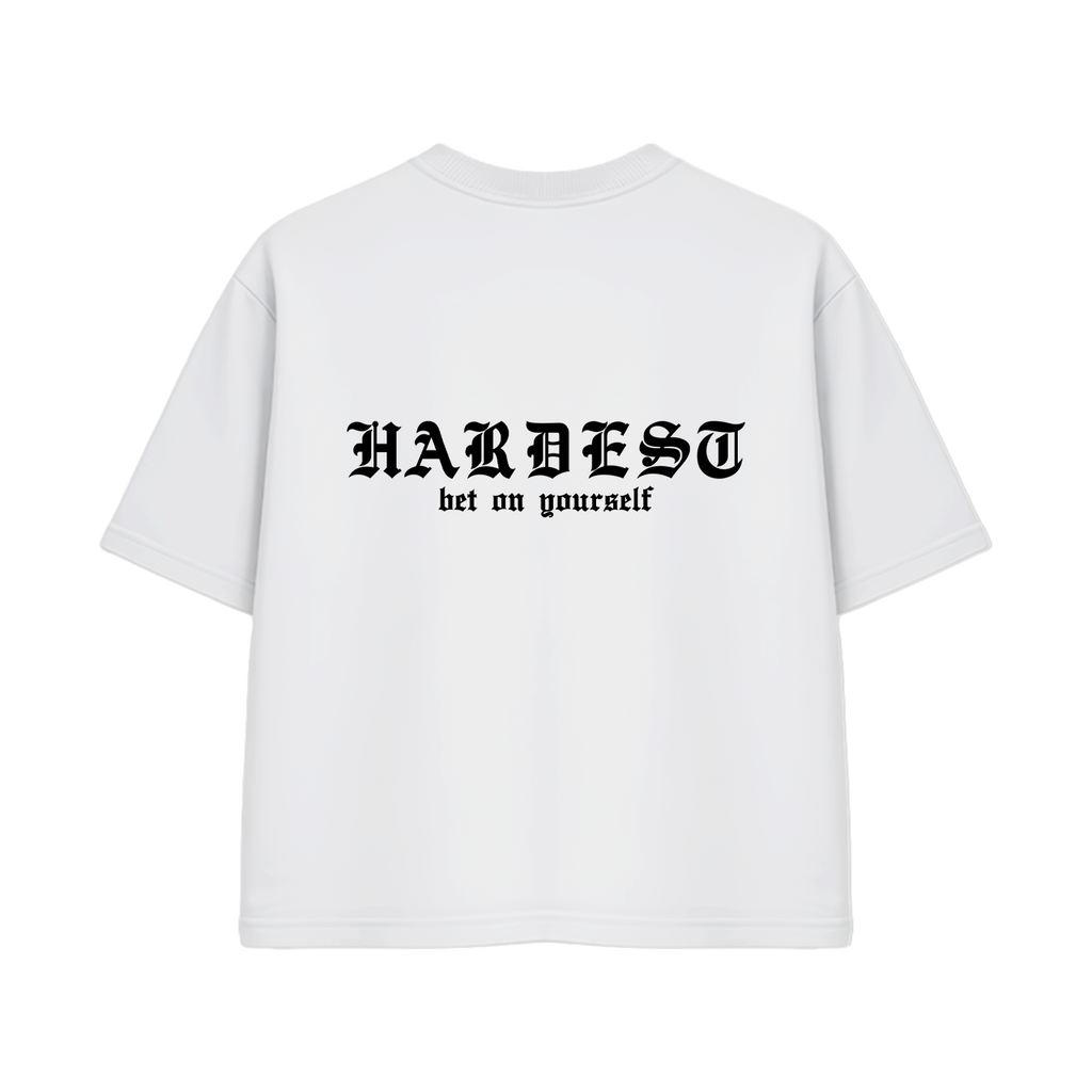 SIGNATURE BOXY TEE IN WHITE
