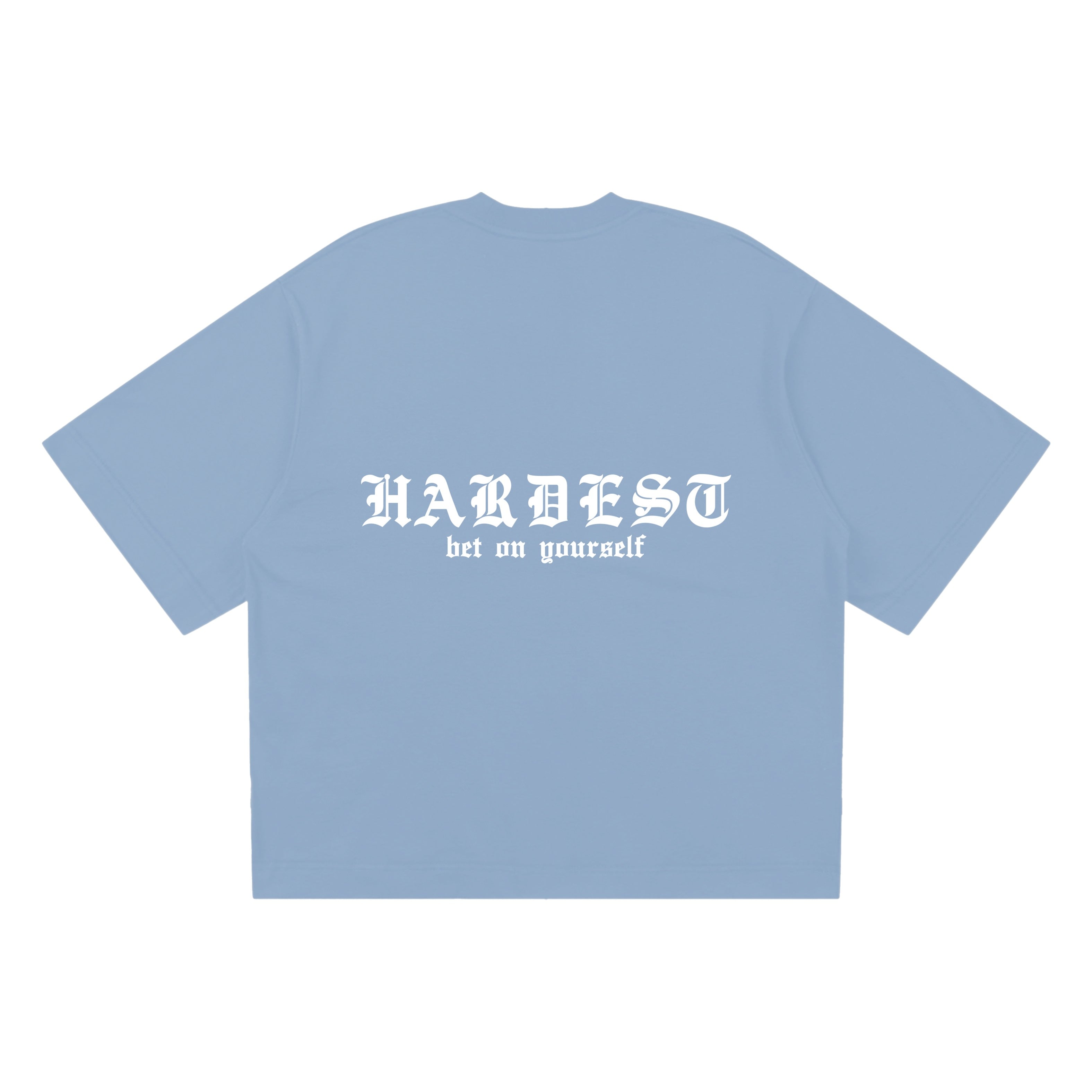 SIGNATURE BOXY TEE IN POWDER BLUE