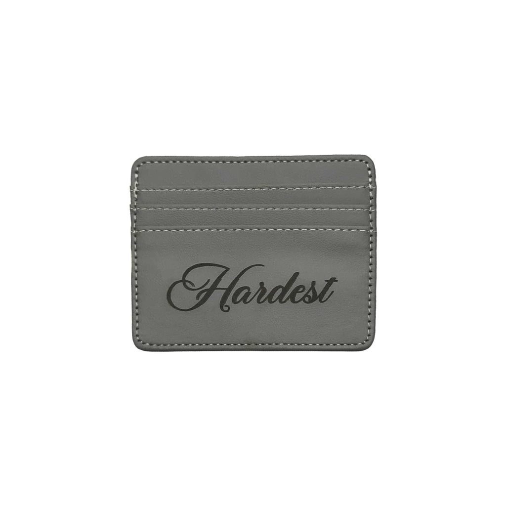 SCRIPT CARD HOLDER IN GRAY