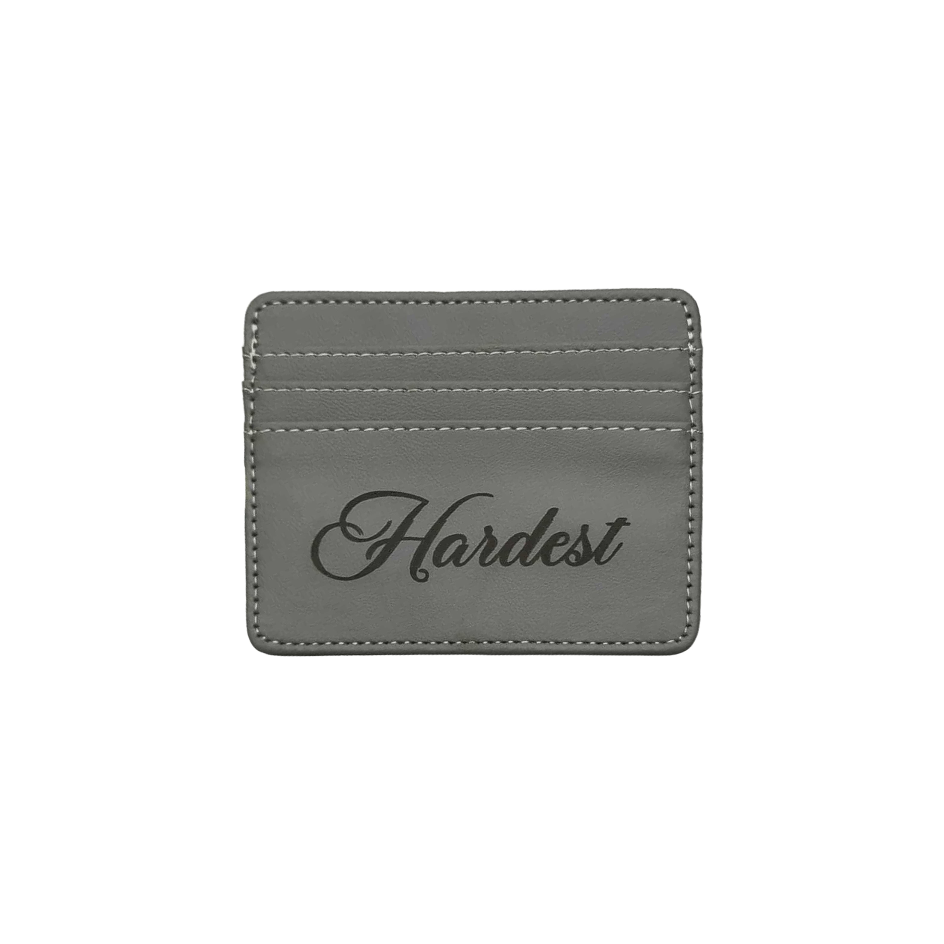 SCRIPT CARD HOLDER IN GRAY