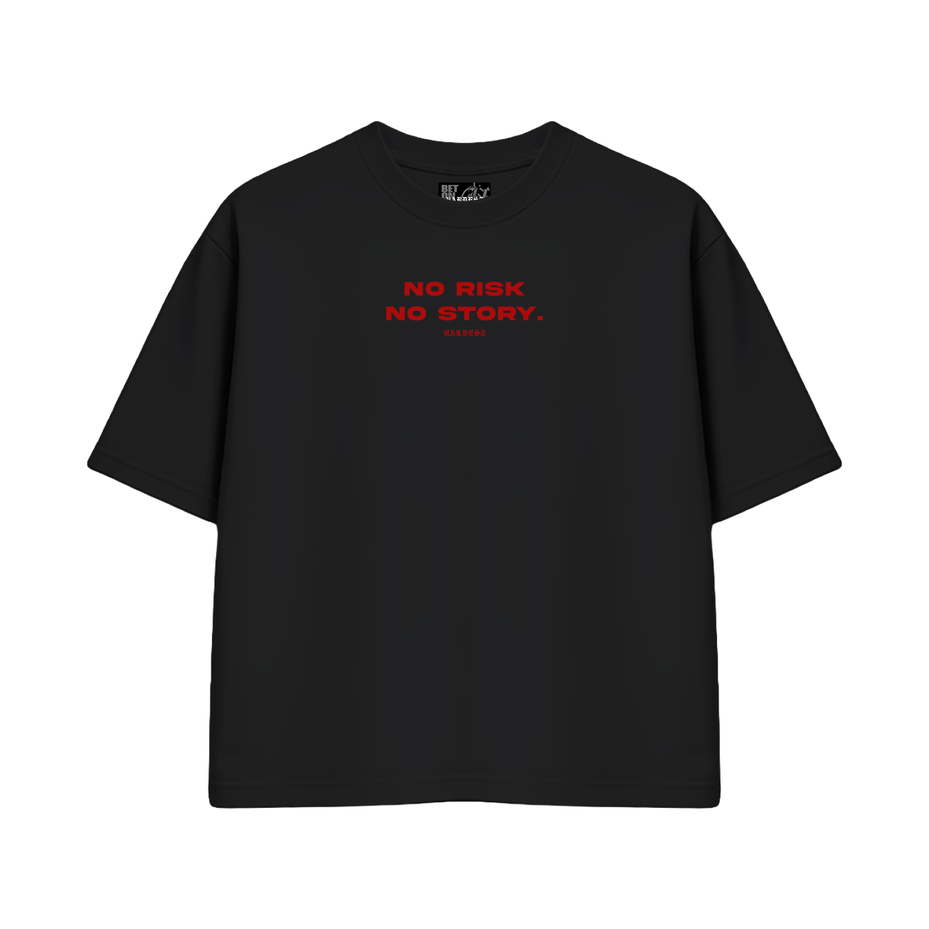 NRNS BOXY TEE IN BLACK