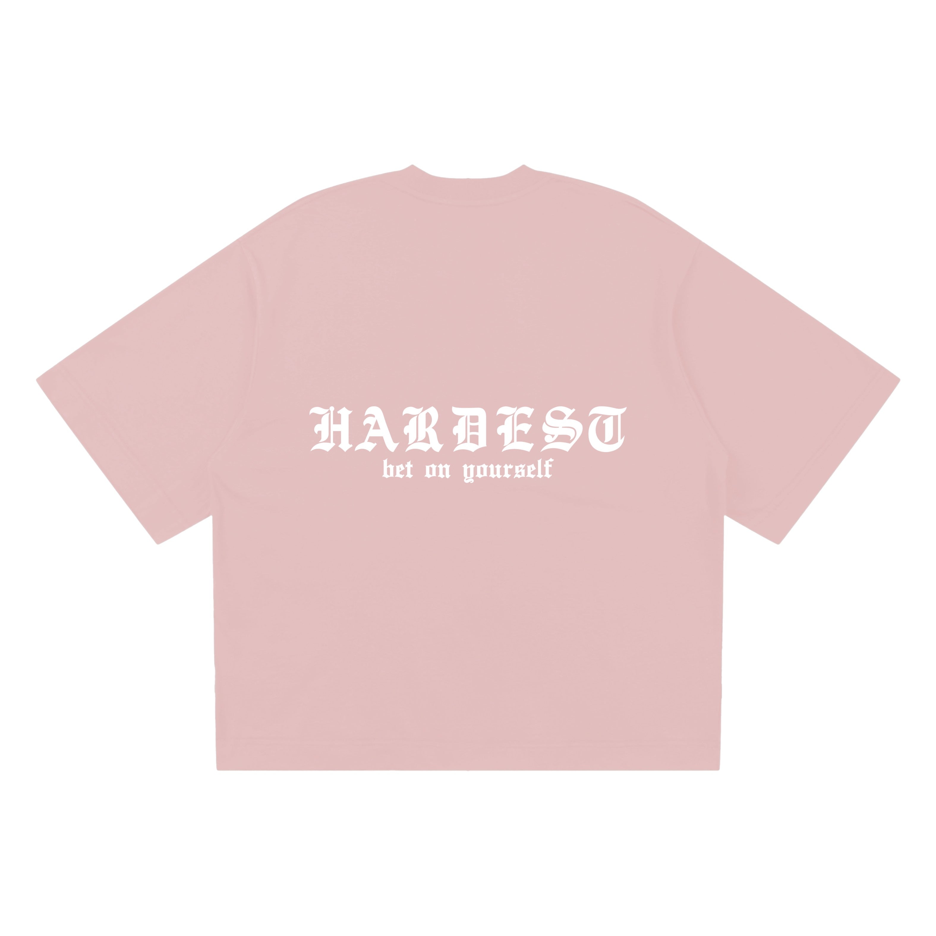SIGNATURE BOXY TEE IN SALMON PINK
