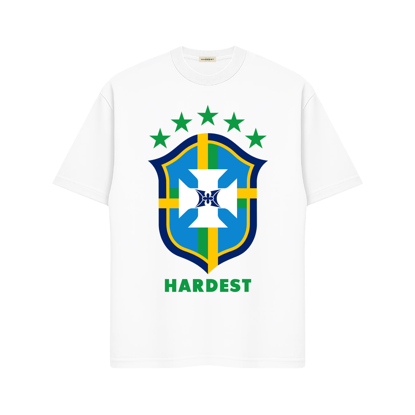 CREST TEE IN WHITE